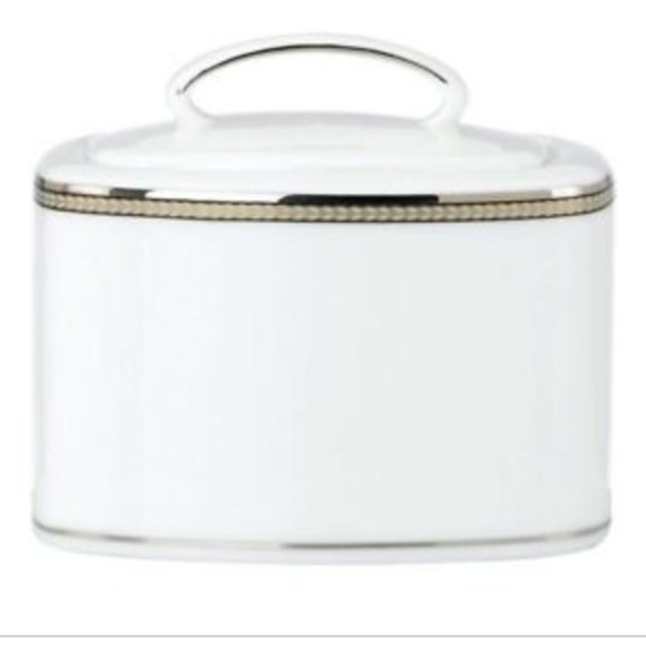 kate spade Sonora Knot Sugar Bowl dish container with lid nwt - Picture 1 of 6